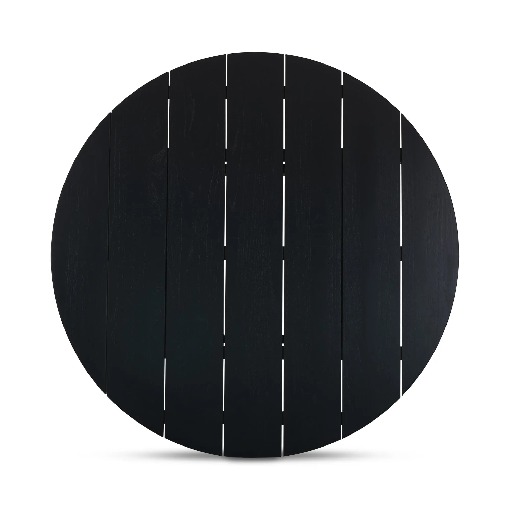 Modern Minimalist Outdoor Round Teak Dining Table
