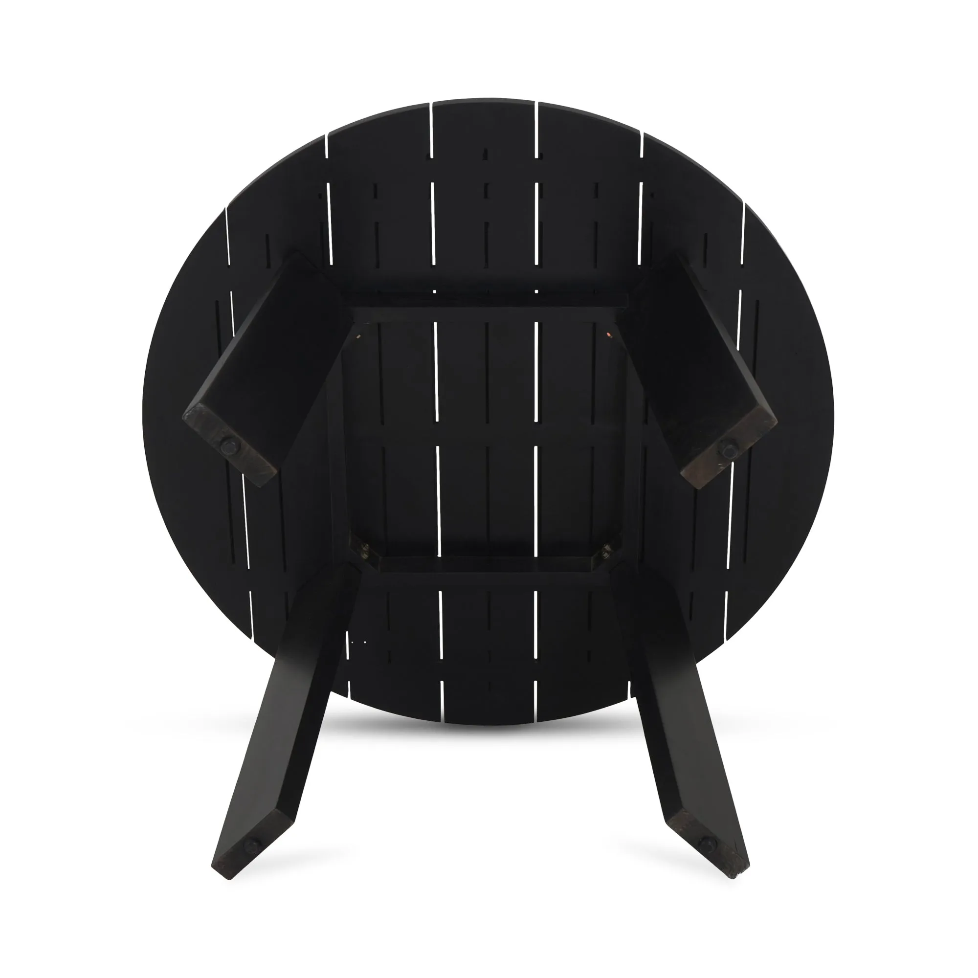Modern Minimalist Outdoor Round Teak Dining Table