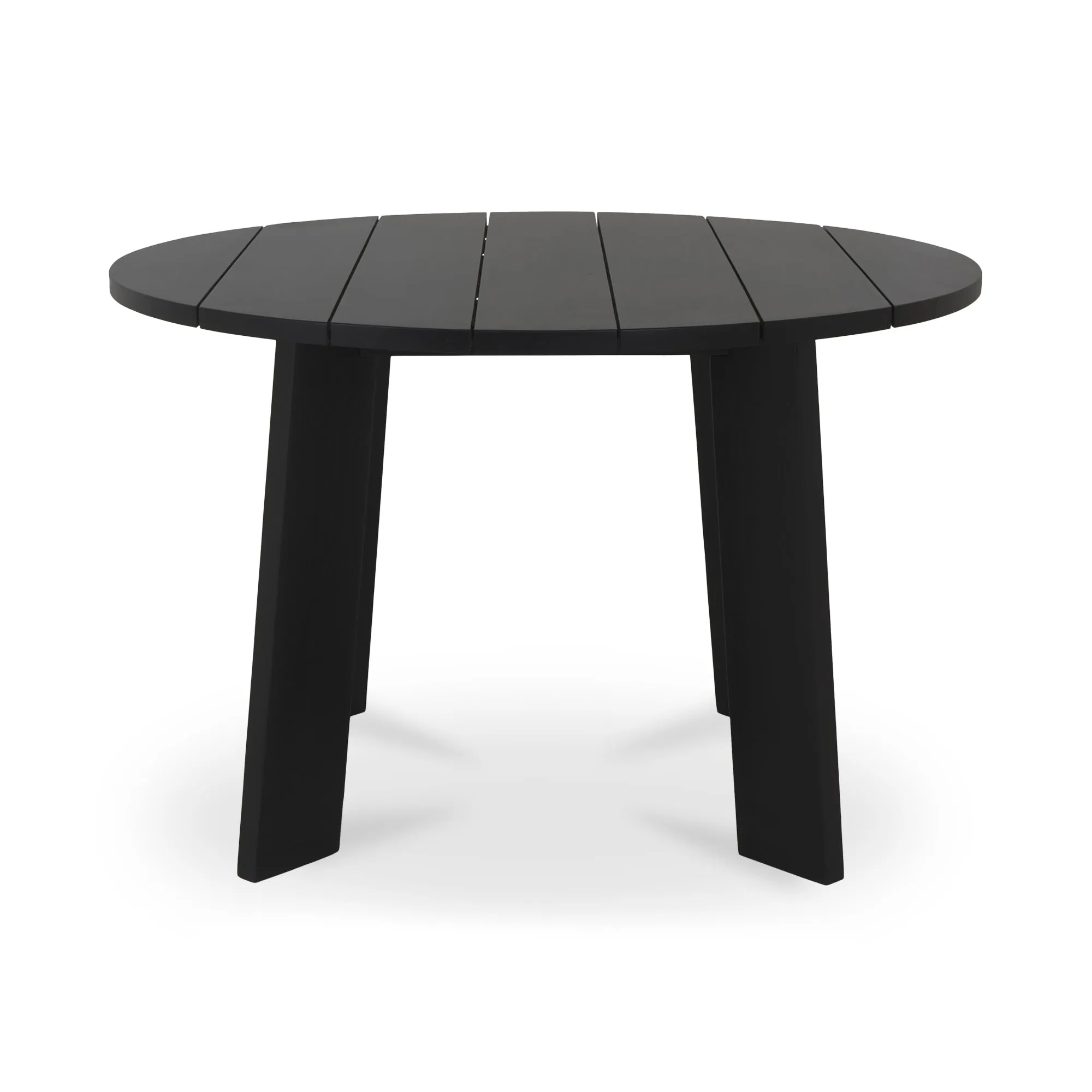 Modern Minimalist Outdoor Round Teak Dining Table