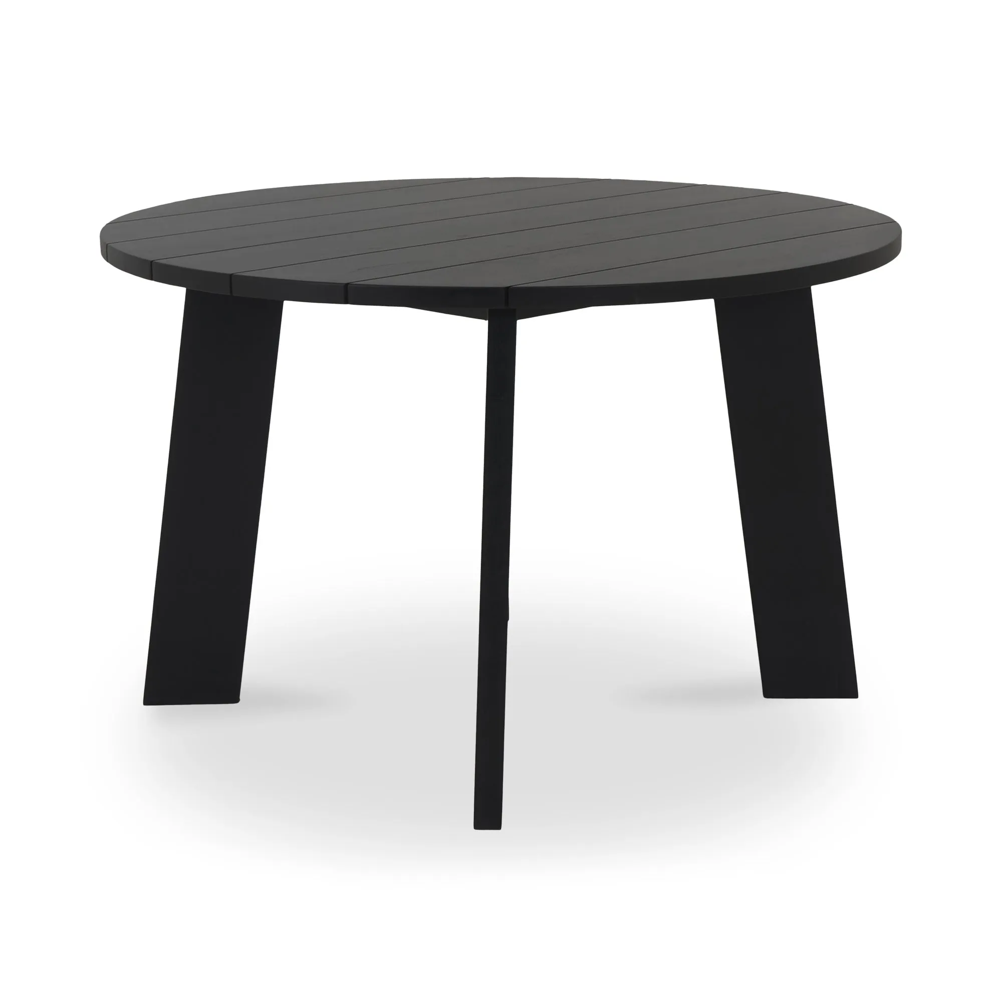 Modern Minimalist Outdoor Round Teak Dining Table