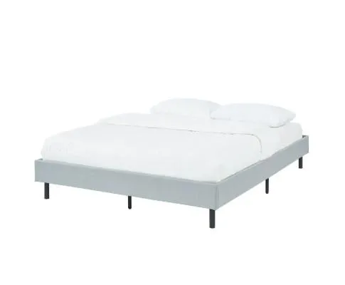 Modern Minimalist Stone Grey Bed Base Frame