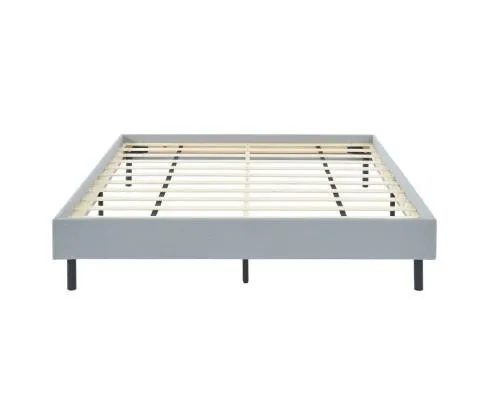 Modern Minimalist Stone Grey Bed Base Frame