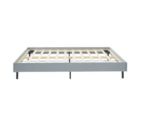 Modern Minimalist Stone Grey Bed Base Frame