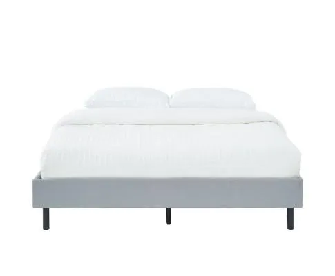 Modern Minimalist Stone Grey Bed Base Frame