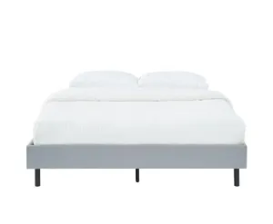 Modern Minimalist Stone Grey Bed Base Frame