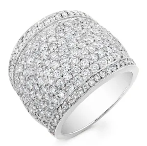 Modern Style Diamond Cocktail Ring