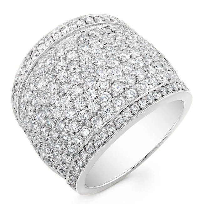 Modern Style Diamond Cocktail Ring