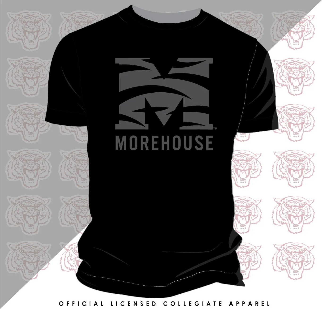 MOREHOUSE | Celebrate BHM  | 3D Puff INK ALL Black Unisex Tees (DK)