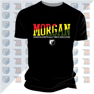 Morgan State | 1892 Rasta Colors Black Unisex Tees (**)