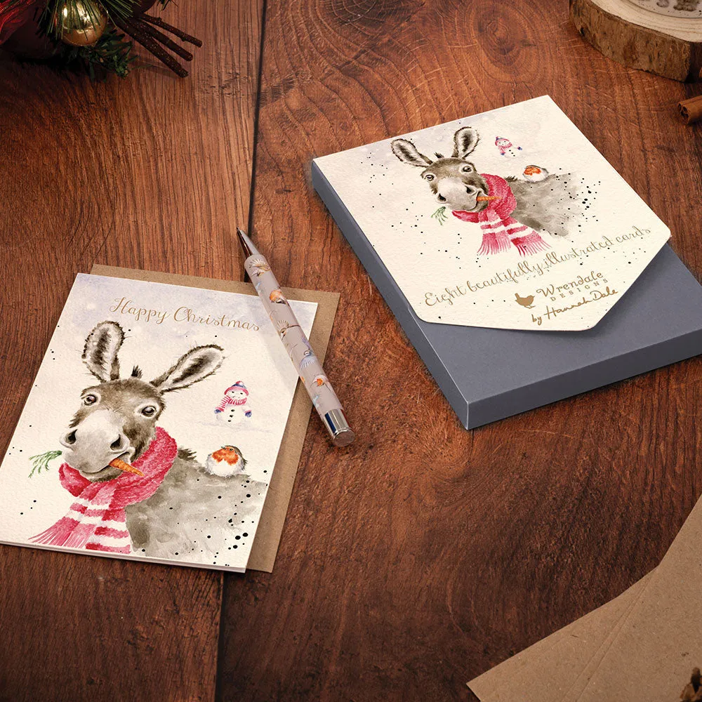 Muletide Greetings Donkey Christmas Cards by Wrendale
