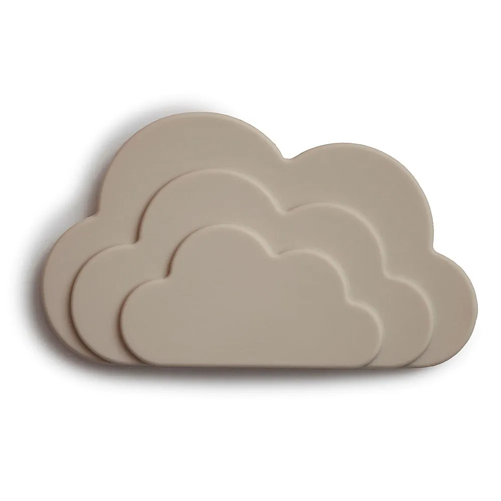 Mushie Cloud Teether - Grey