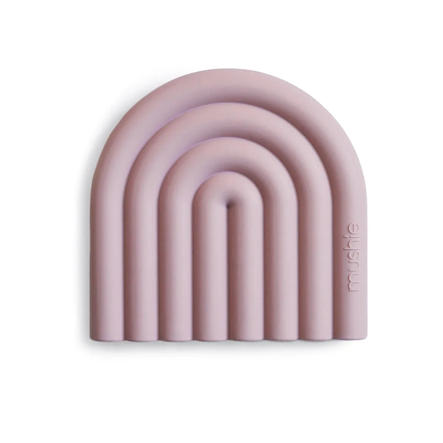Mushie - Rainbow Teether - Mauve