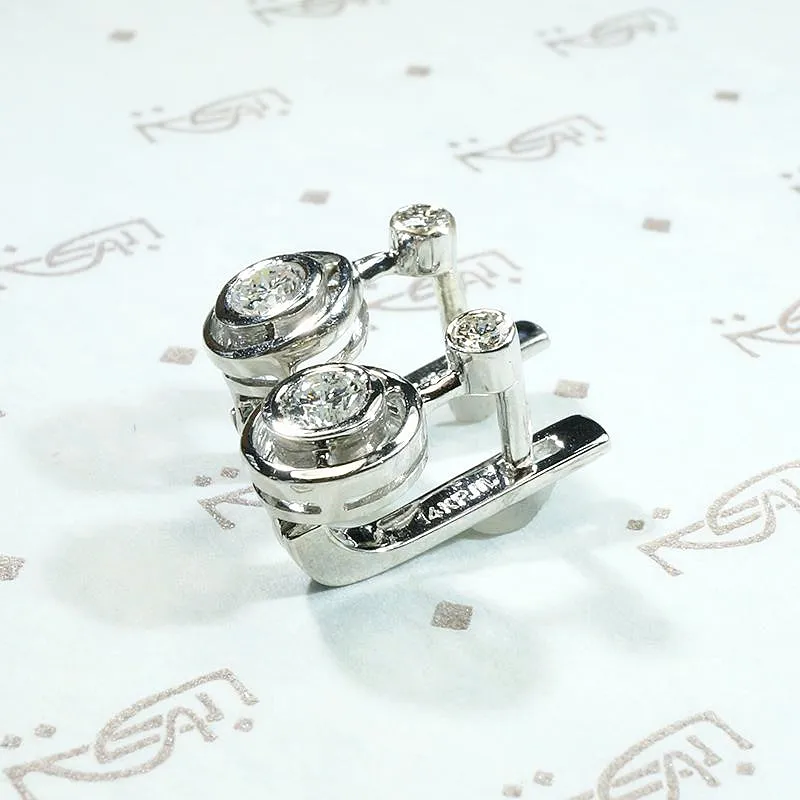 Must Have Pretty & Practical Art Deco Diamond Earrings