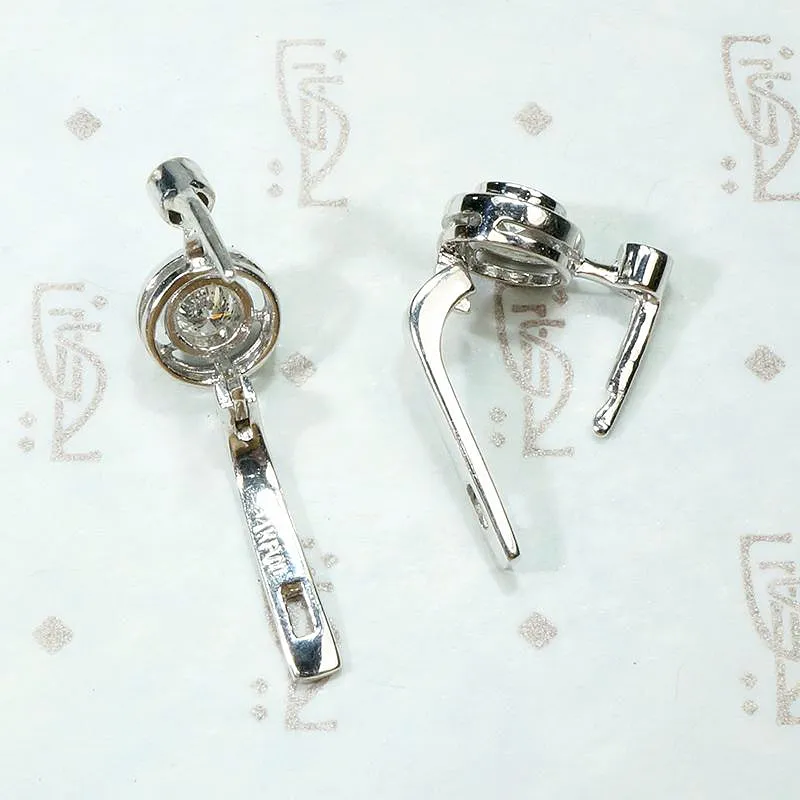 Must Have Pretty & Practical Art Deco Diamond Earrings