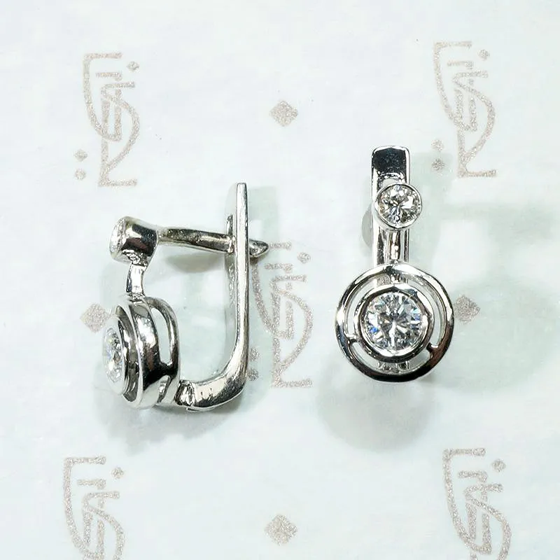 Must Have Pretty & Practical Art Deco Diamond Earrings