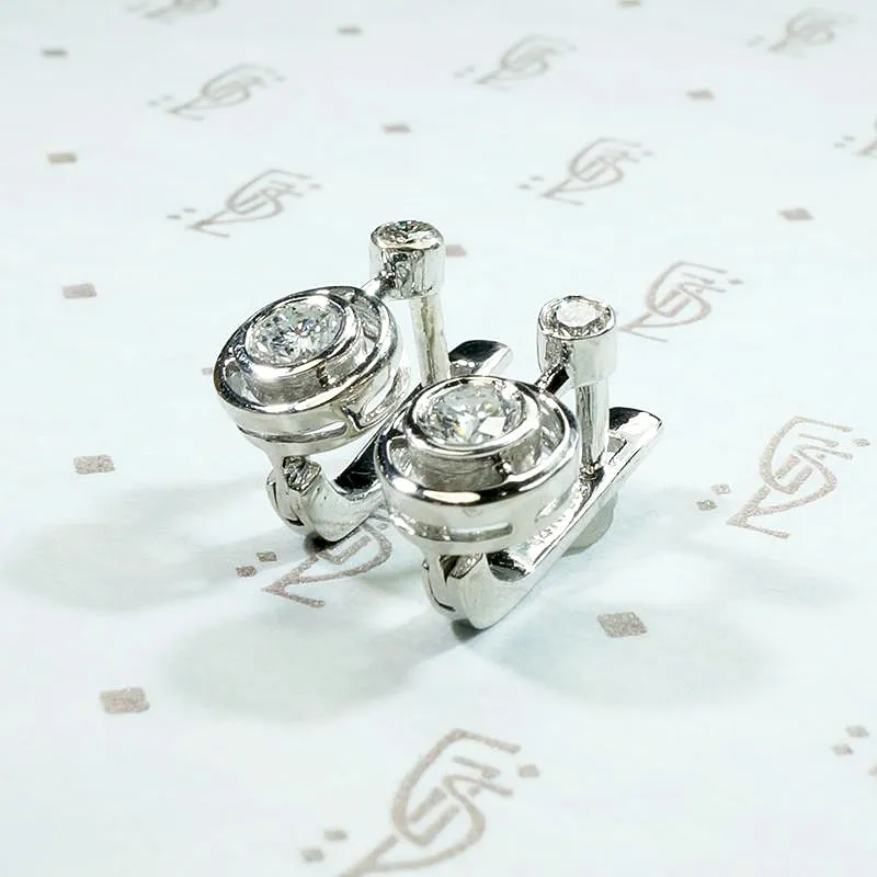 Must Have Pretty & Practical Art Deco Diamond Earrings