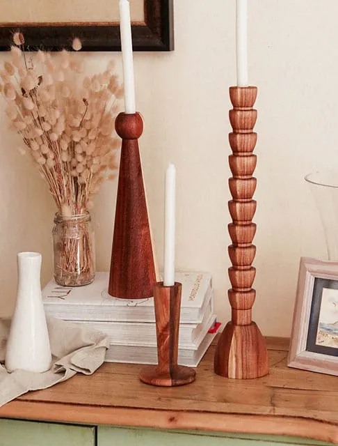 My Butchers Block Rigil Candlestick Large Blackwood MBB-RIG-L-BLK