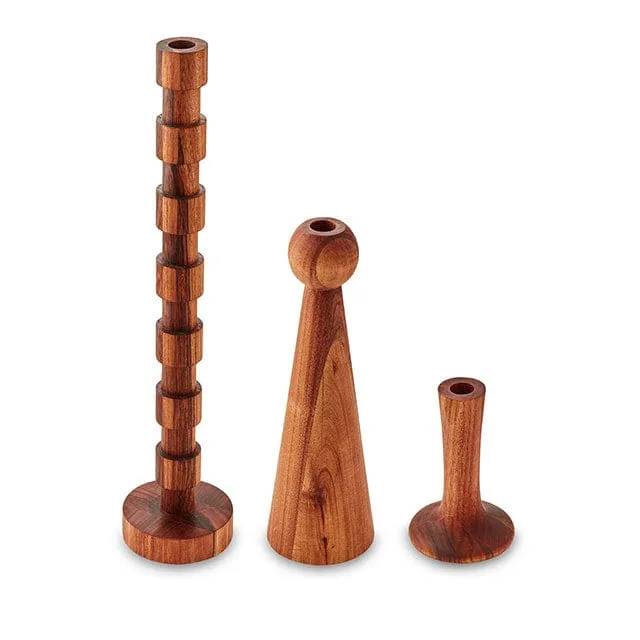 My Butchers Block Rigil Candlestick Large Blackwood MBB-RIG-L-BLK