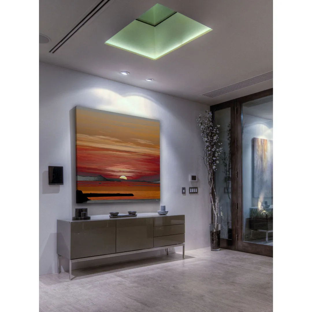 'Mykonos' by Parvez Taj - Wrapped Canvas Watercolor Painting Print Union Rustic Size: 40" H x 40" W