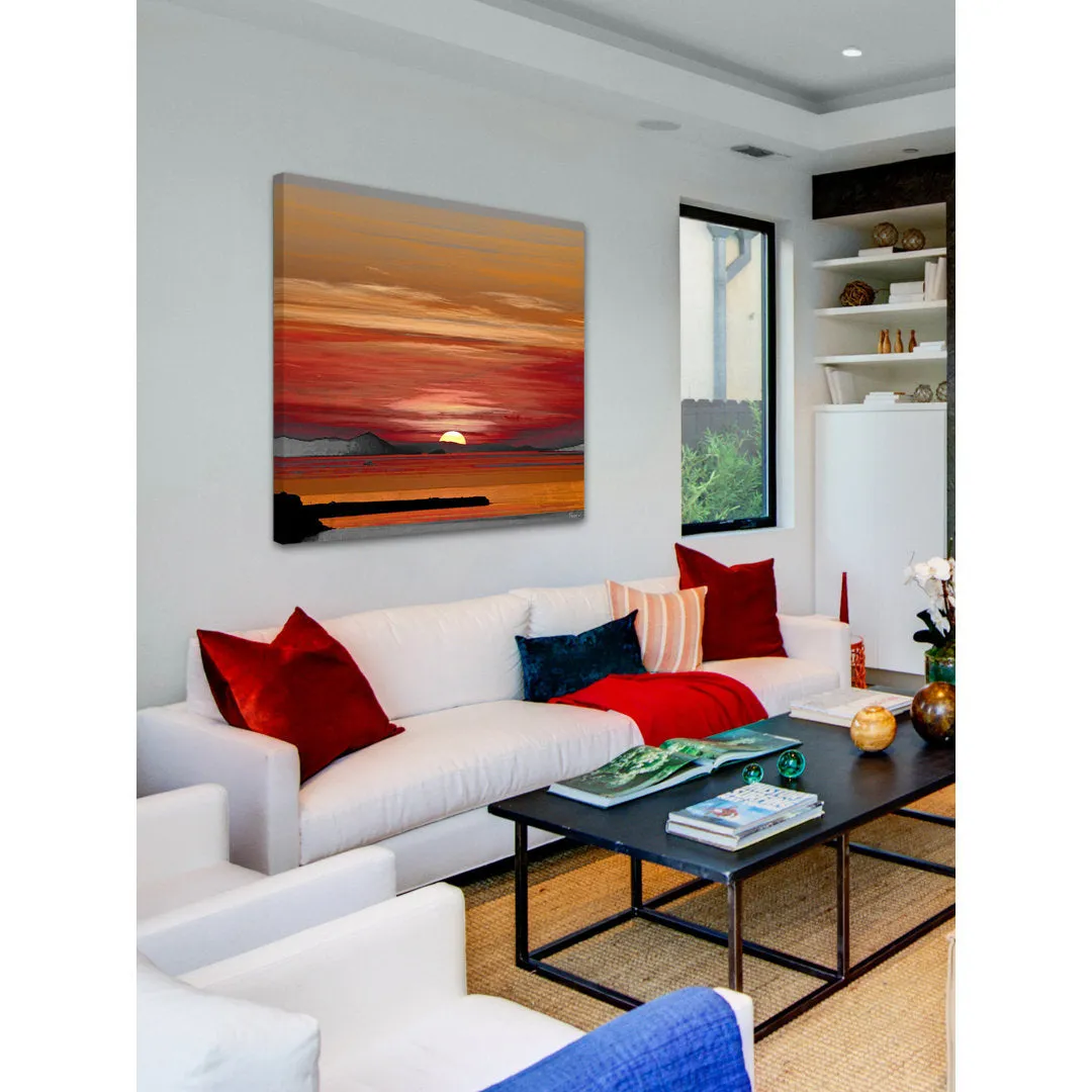 'Mykonos' by Parvez Taj - Wrapped Canvas Watercolor Painting Print Union Rustic Size: 40" H x 40" W