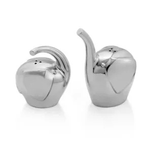 Nambe’ Savanna Elephant Salt & Pepper Shakers