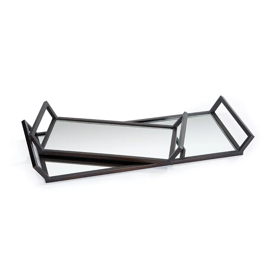 Napa Home Garden, JACKSON MIRRORED TRAYS ,SET OF 2,rb210