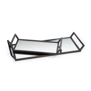 Napa Home Garden, JACKSON MIRRORED TRAYS ,SET OF 2,rb210