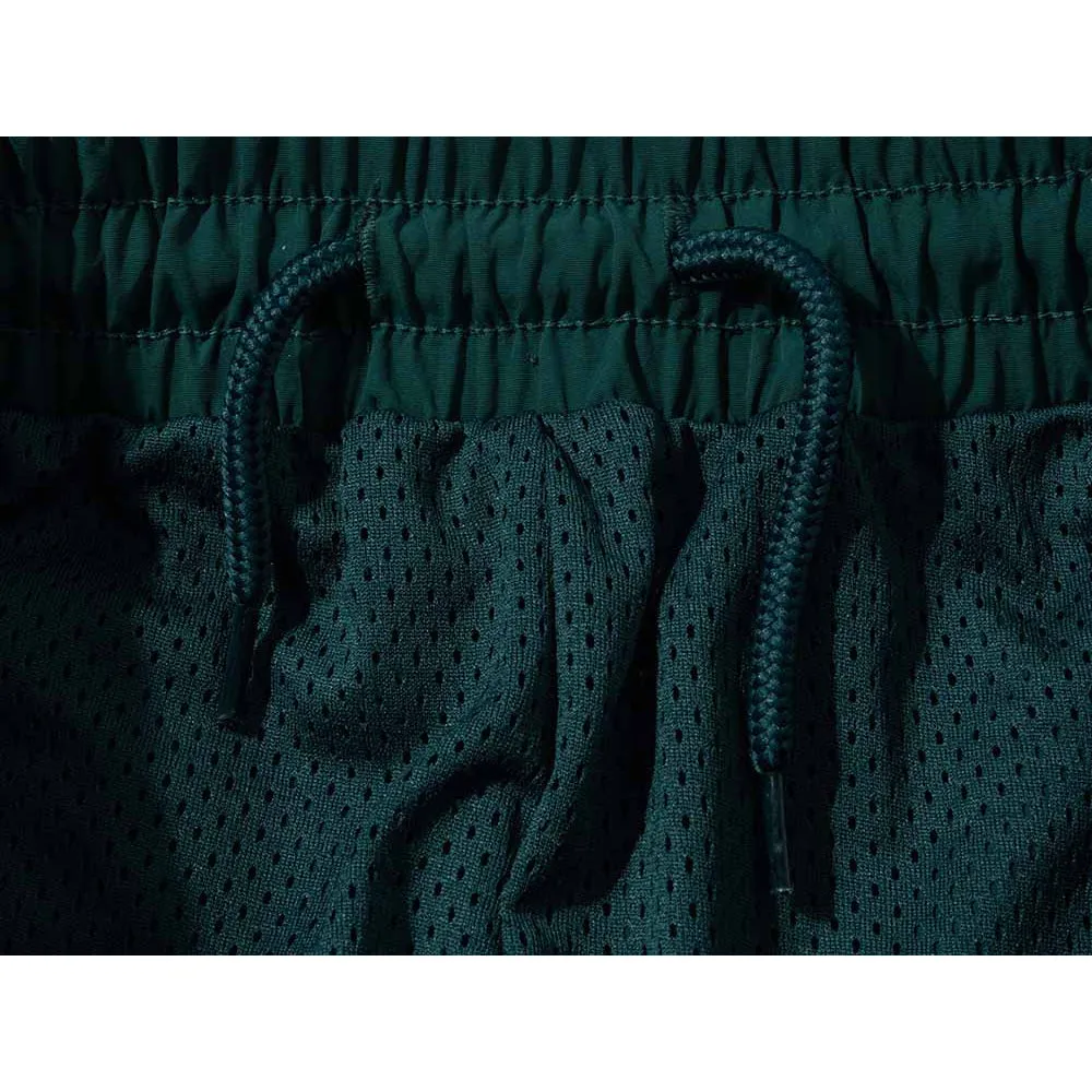 New Era Nylon Summer Dark Green Woven Shorts