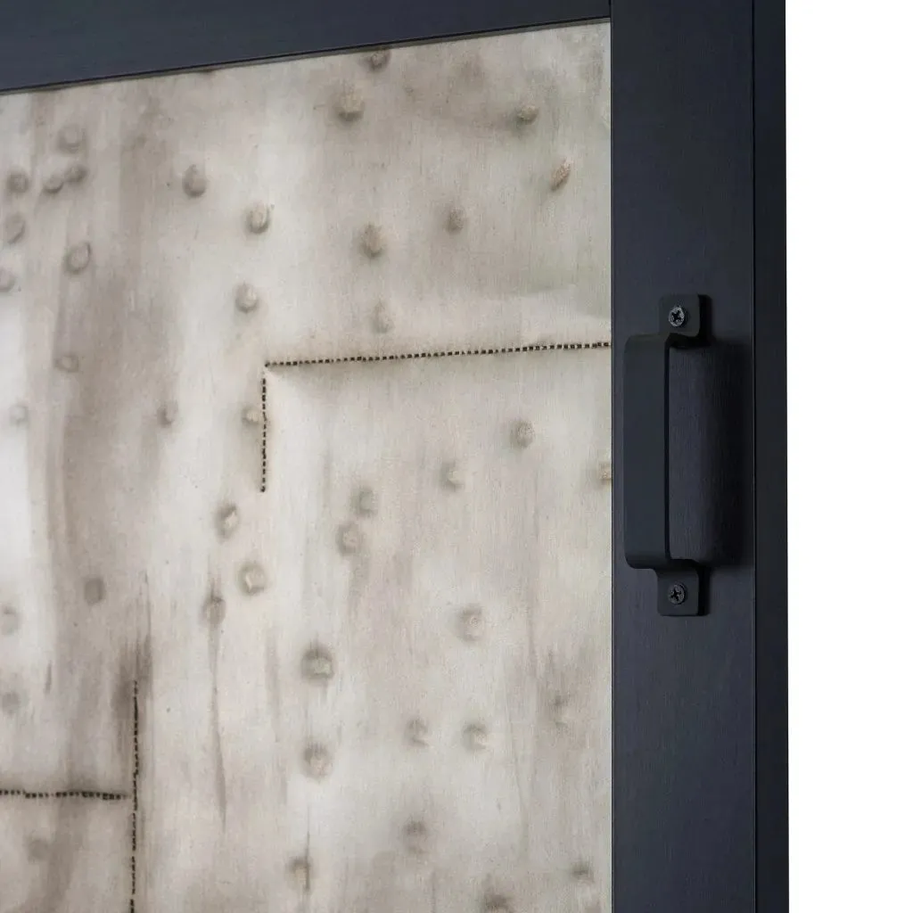 New Matte Black 36X84 Metal Works 3 Panel Metal Inserts Barn Door Kit! Retails $599 US 