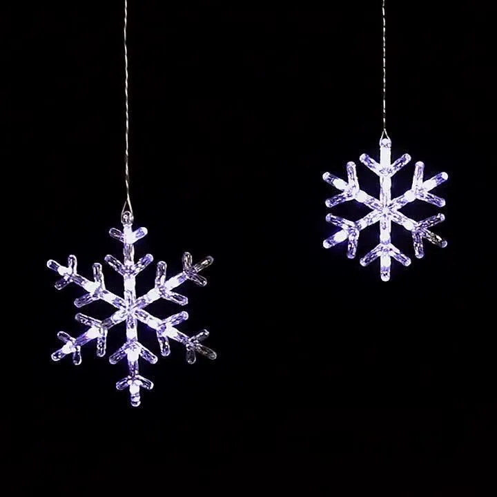 New Philips 10-Count Steady and Twinkling Cool White LED Hanging Snowflakes cool white! These are very expensive to buy retail!