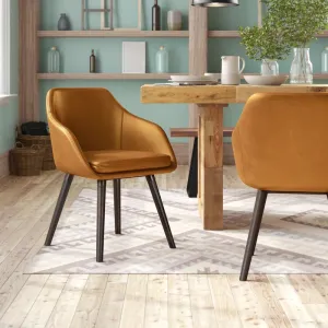 New Set of 2 Terri Arm Chairs in Cappuccino Brown By Foundstone! Retails $565 w/tax!
