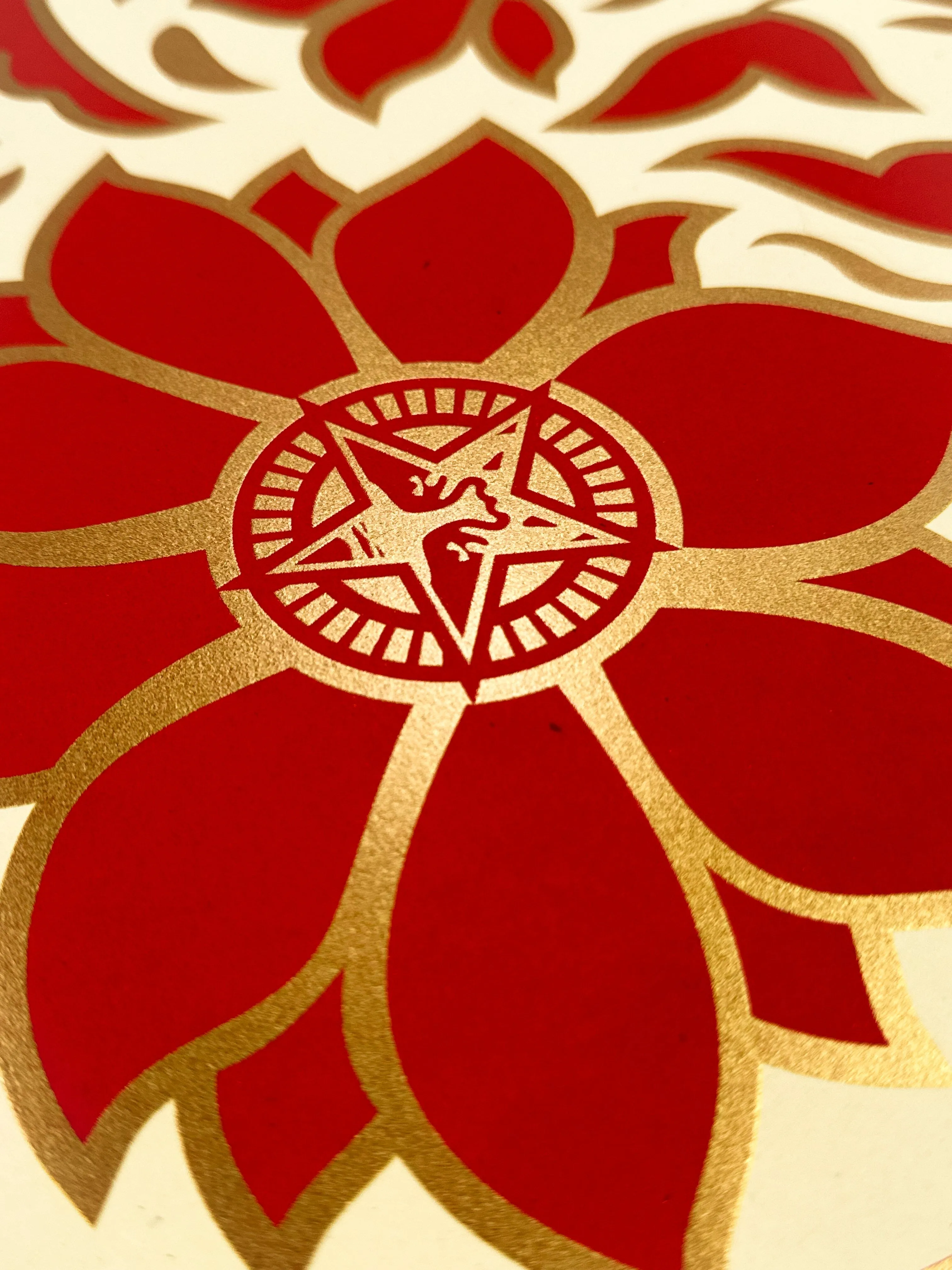 Obey Deco Floral Pattern (Red)