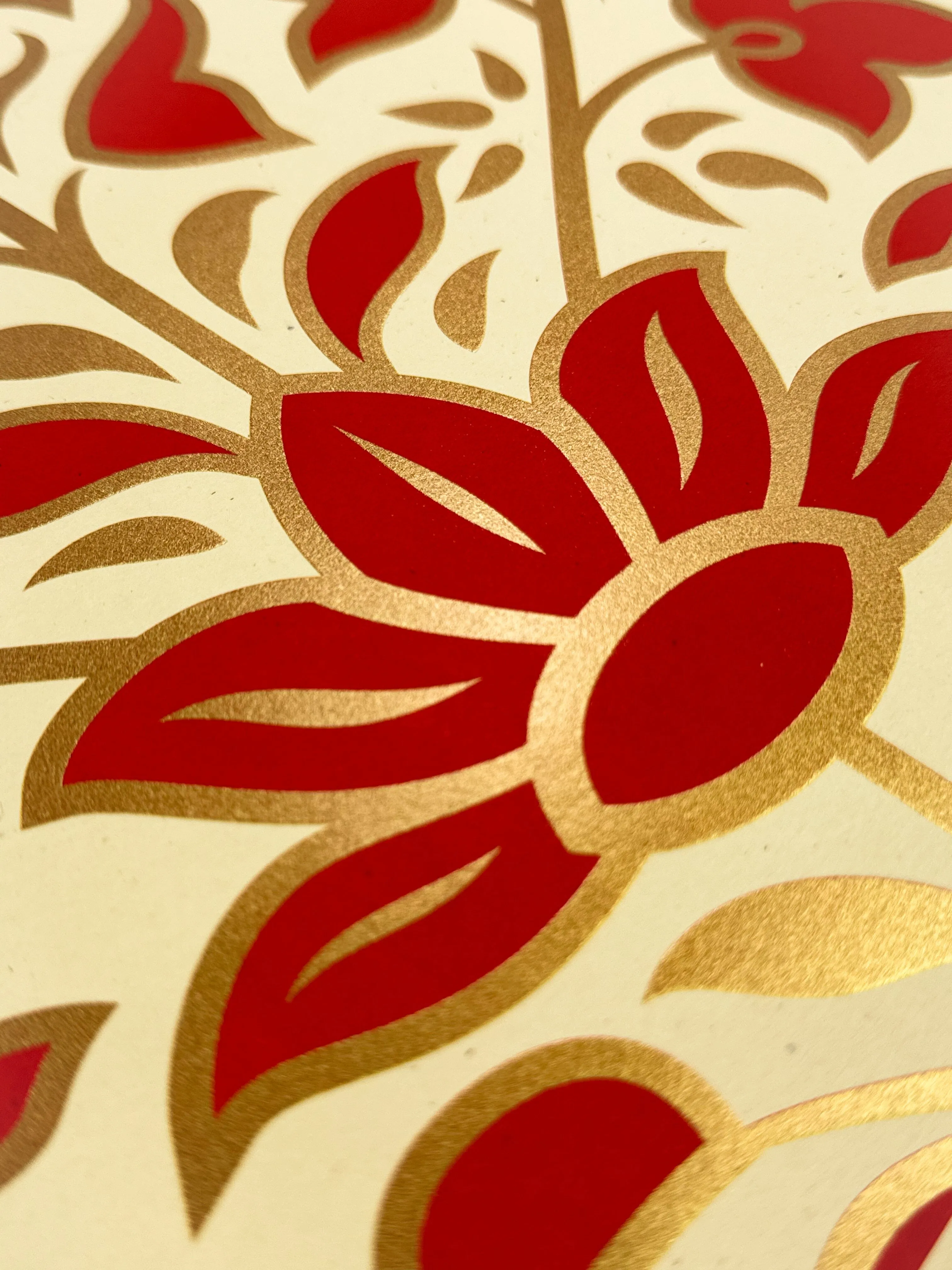 Obey Deco Floral Pattern (Red)
