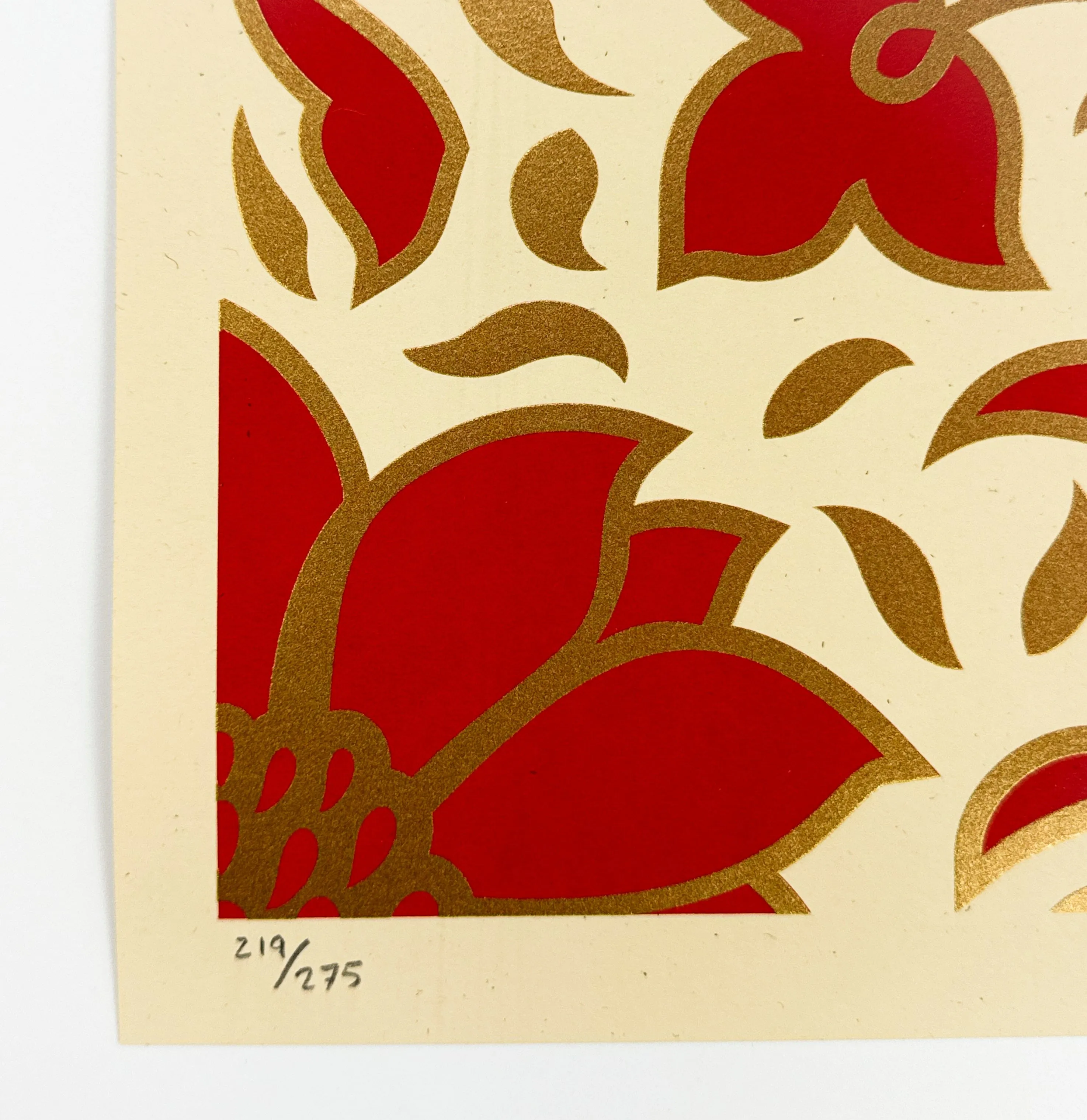 Obey Deco Floral Pattern (Red)