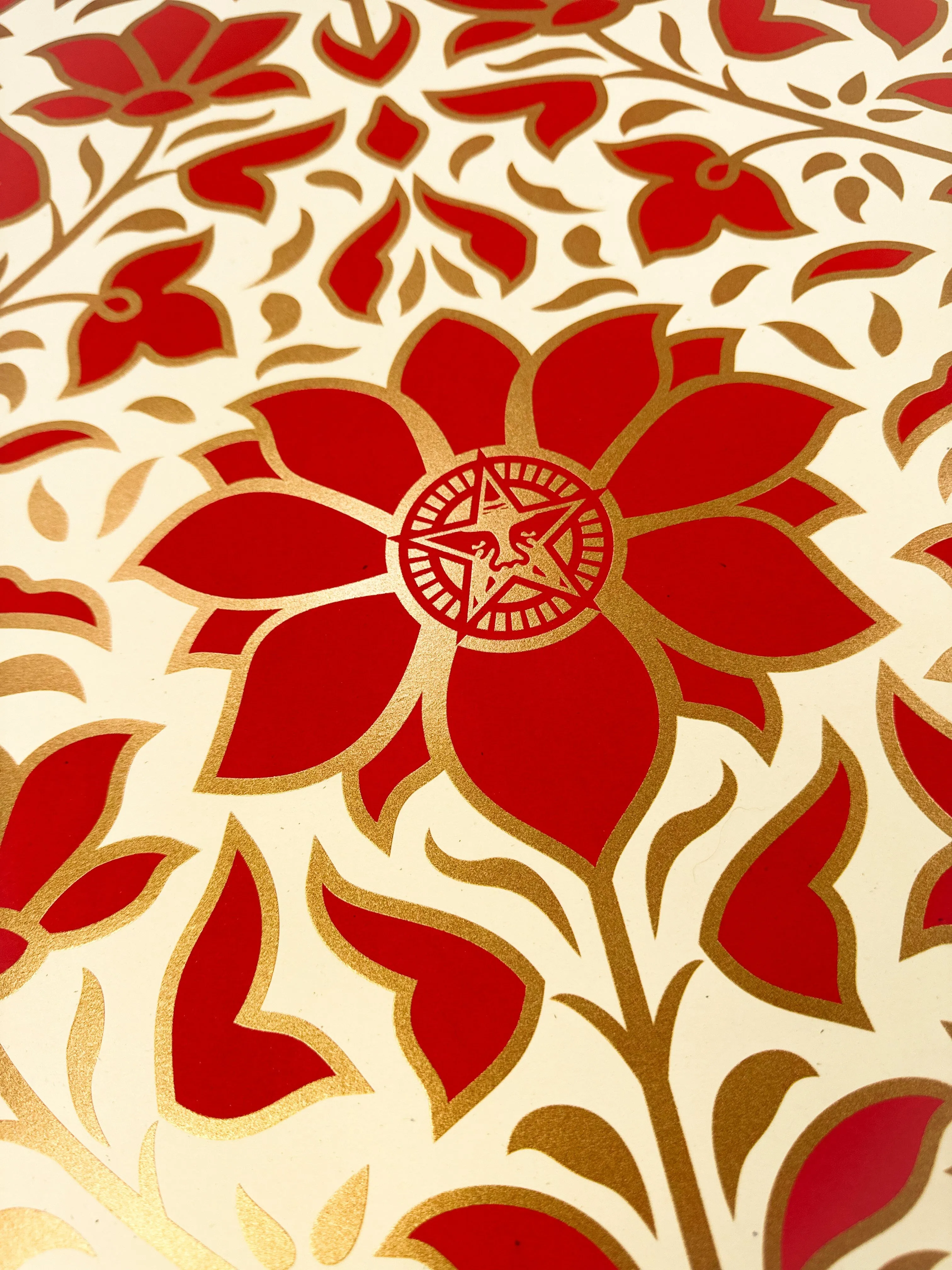 Obey Deco Floral Pattern (Red)