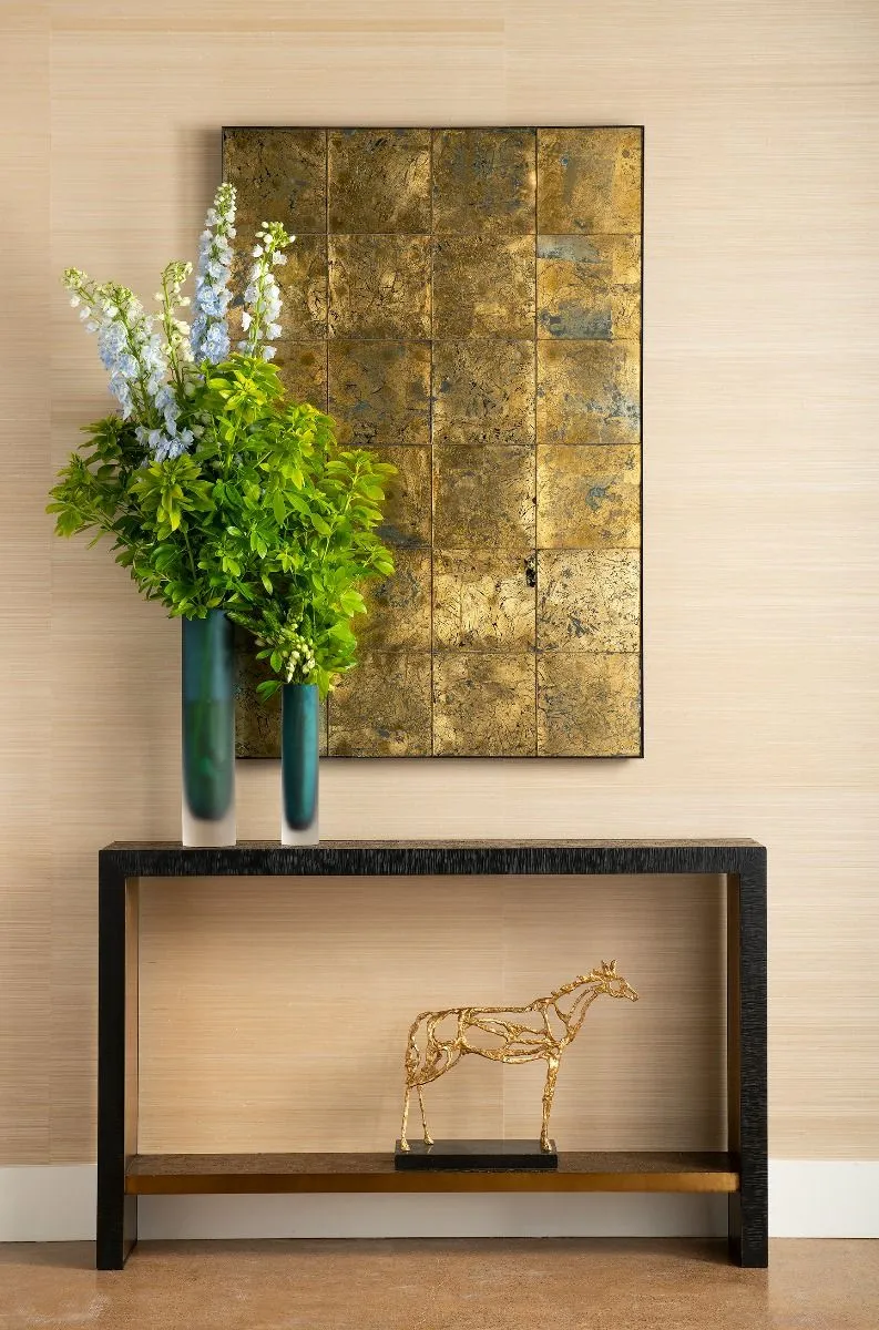 Odeon Console / Antique Brass and Dark Bronze