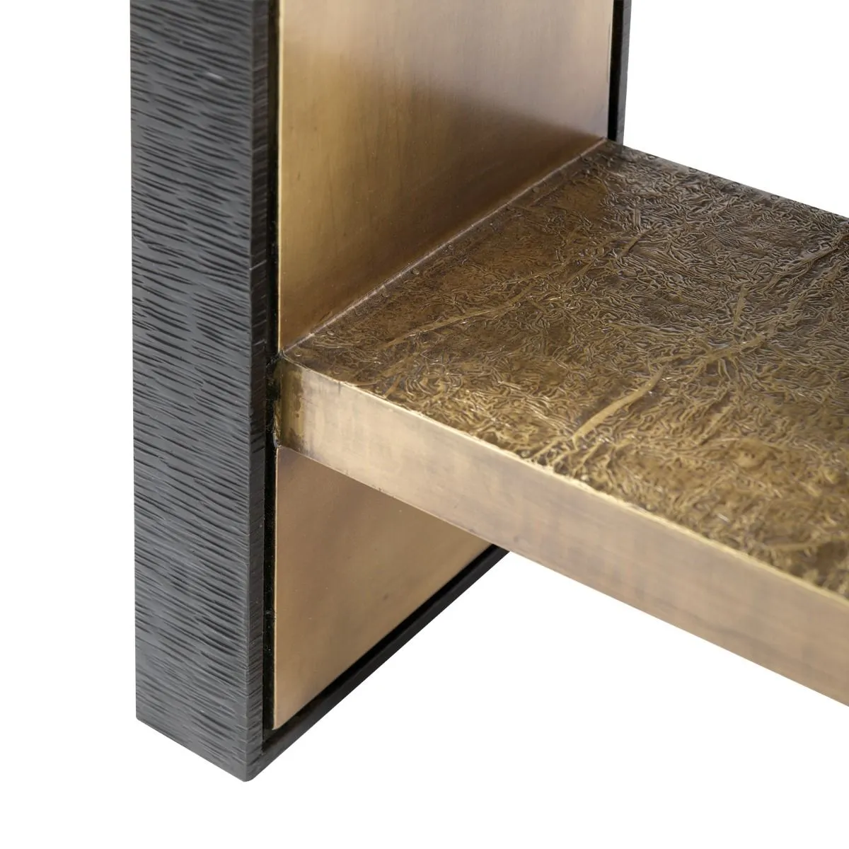 Odeon Console / Antique Brass and Dark Bronze
