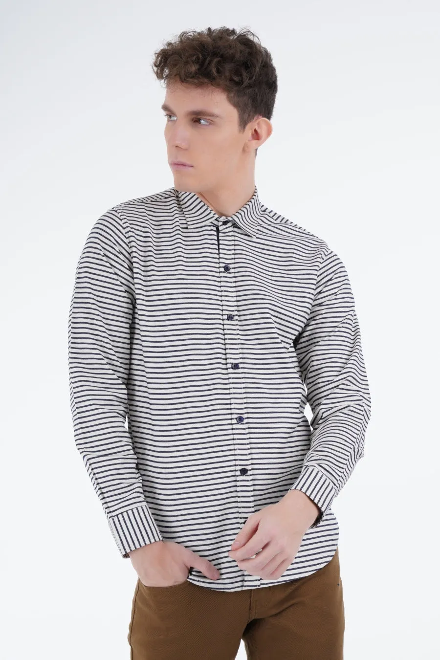Off-White Striped Shirt