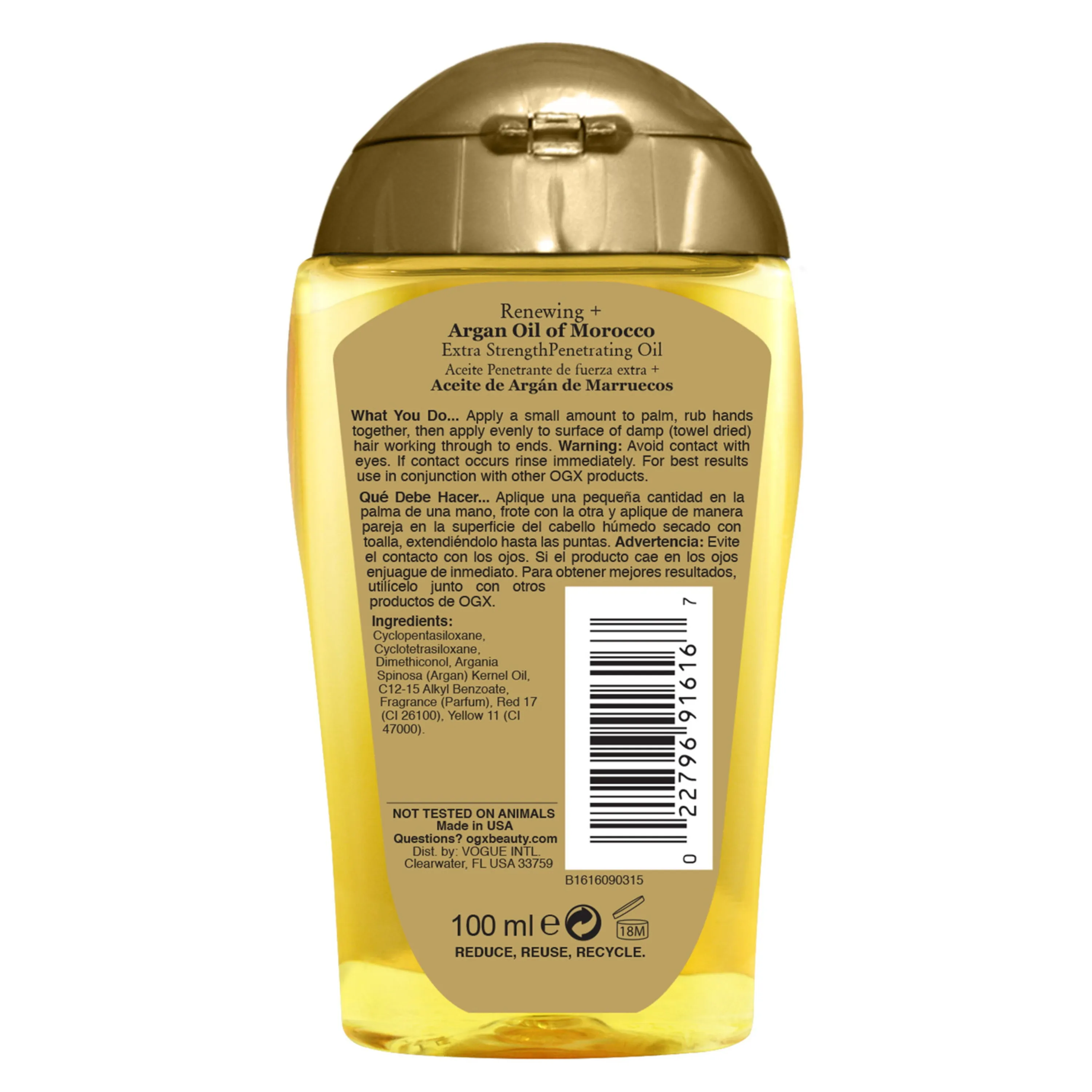 OGX Extra Strength Renewing   Argan Oil of Morocco Penetrating Hair Oil Deep for