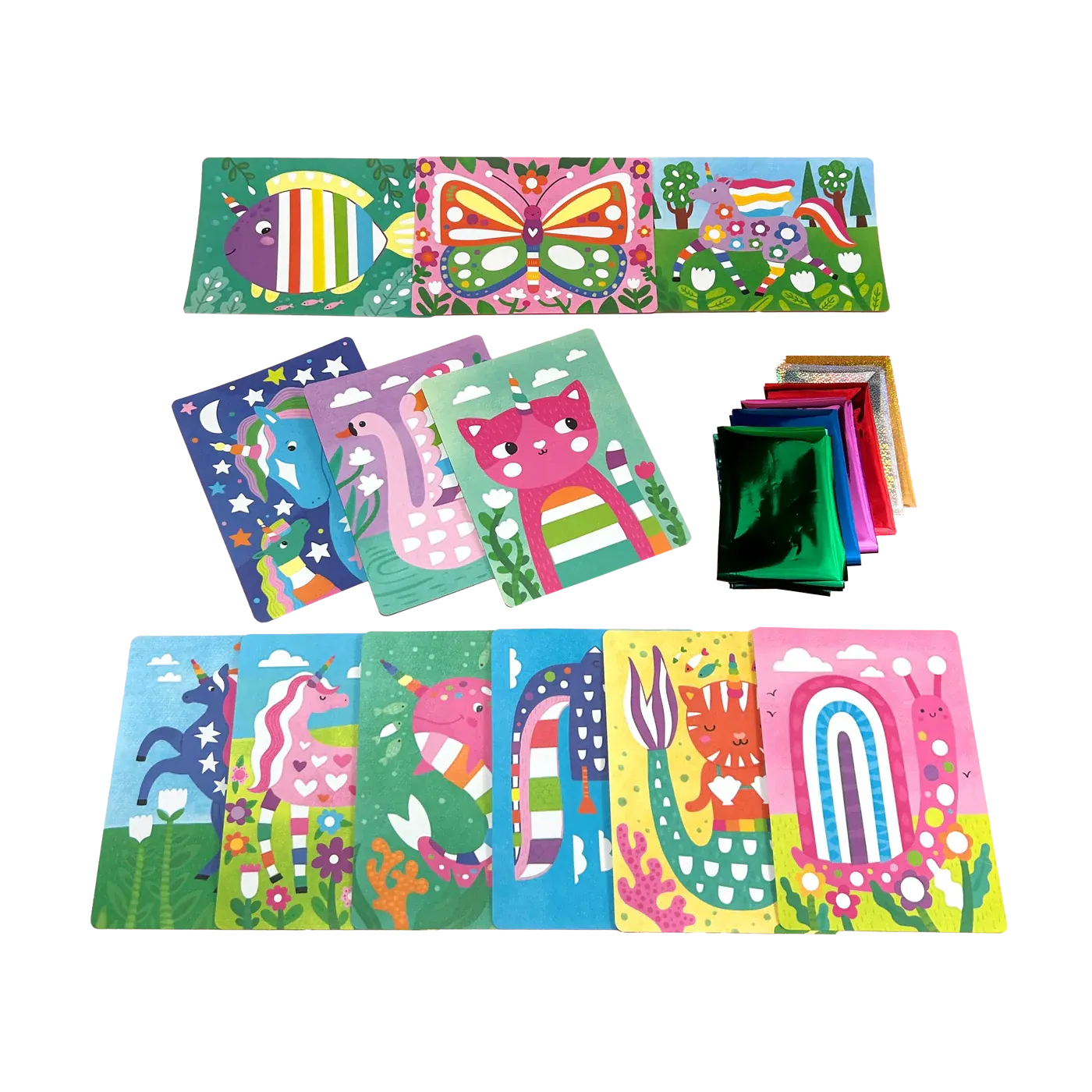 Ooly Foil-tastic Foil Art & Coloring Set - Whimsical World