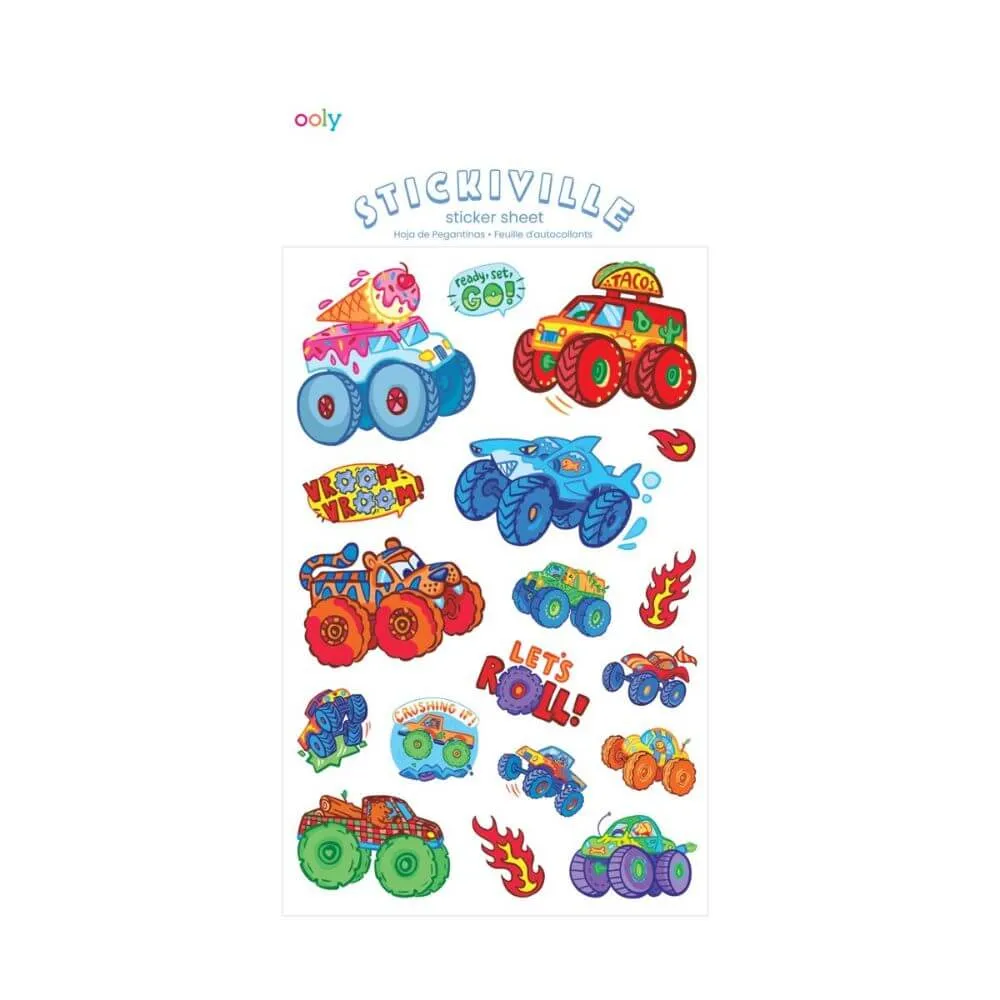 Ooly Monster Trucks Stickers