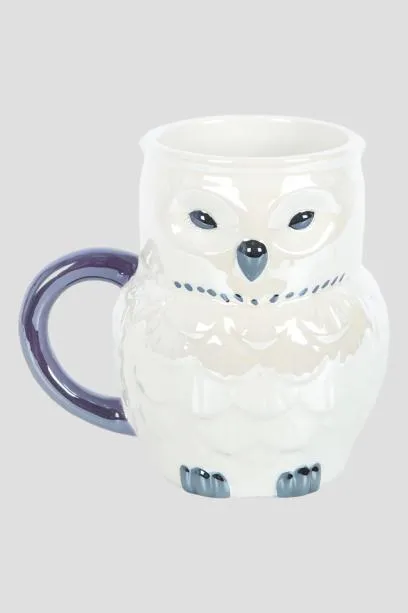 Owl Shaped Iridescent Mug – Cute Ceramic Animal Coffee Cup