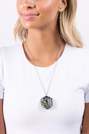 Paparazzi Flowering Fantasy - Green Necklace