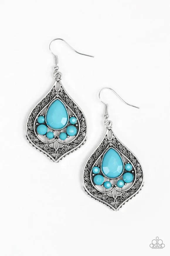 Paparazzi Malibu Mama Earrings Blue