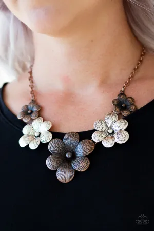 Paparazzi - Secret Garden - Multi Floral Pedal Necklace