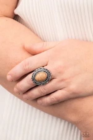 Paparazzi Tumblin' Tumbleweeds Ring Brown