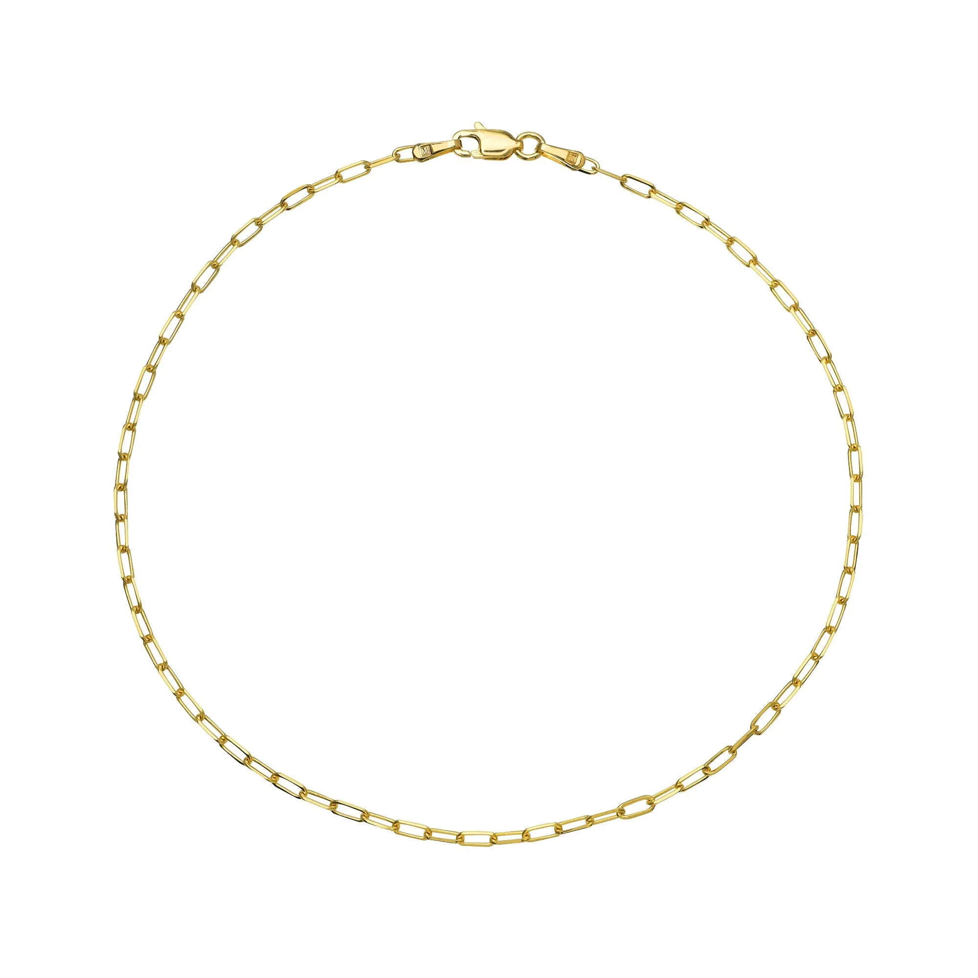 Paperclip Chain Anklet