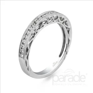 Parade Design 1/3 Ctw Diamond Wedding Band in 18K White Gold