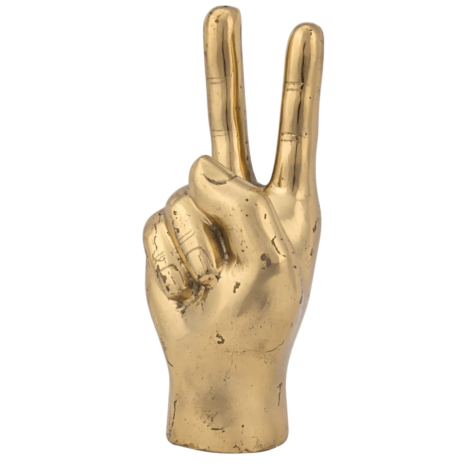 Peace Sign Hand Sculpture
