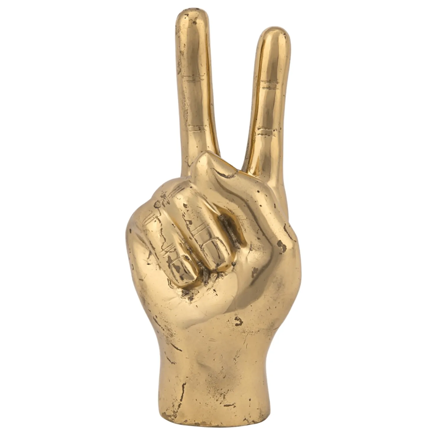 Peace Sign Hand Sculpture